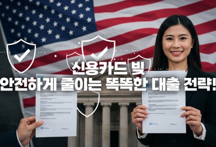 미국 신용카드 빚 관리 안전한 개인 대출 방법과 신용점수 올리는 비법