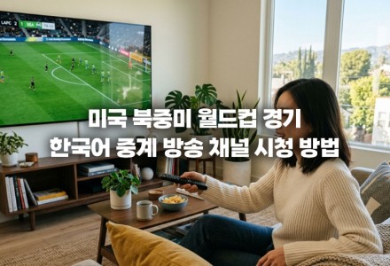 미국 북중미 월드컵 경기, 한국어 중계 방송 채널 시청 방법 총정리