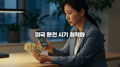 미국 환전 시기 최적화: 환율 우대 90% 받는 3가지 전략
